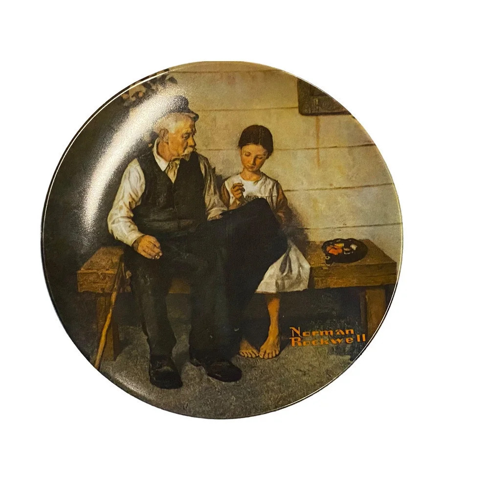 Pre-owned Norman Rockwell Decorative Plate Knowles Home Decor Collectible